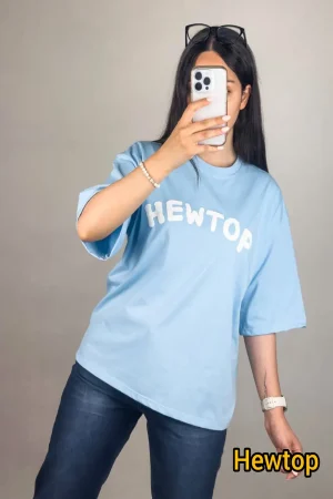 تیشرت باکسی طرح Hewtop